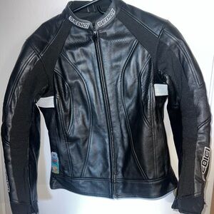 Sedici Black Leather Jacket